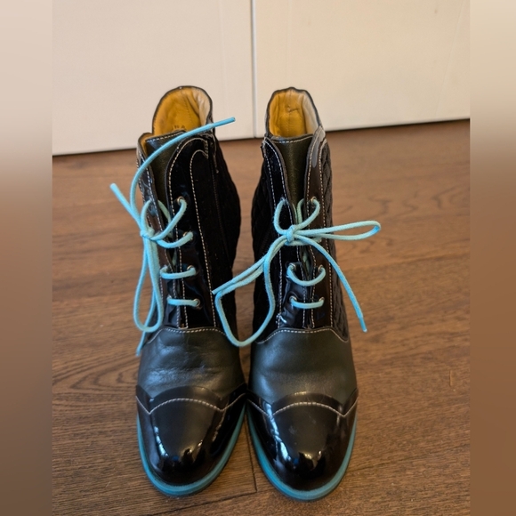 Attic Carmen Fluvog Velvet Booties - Picture 7 of 9